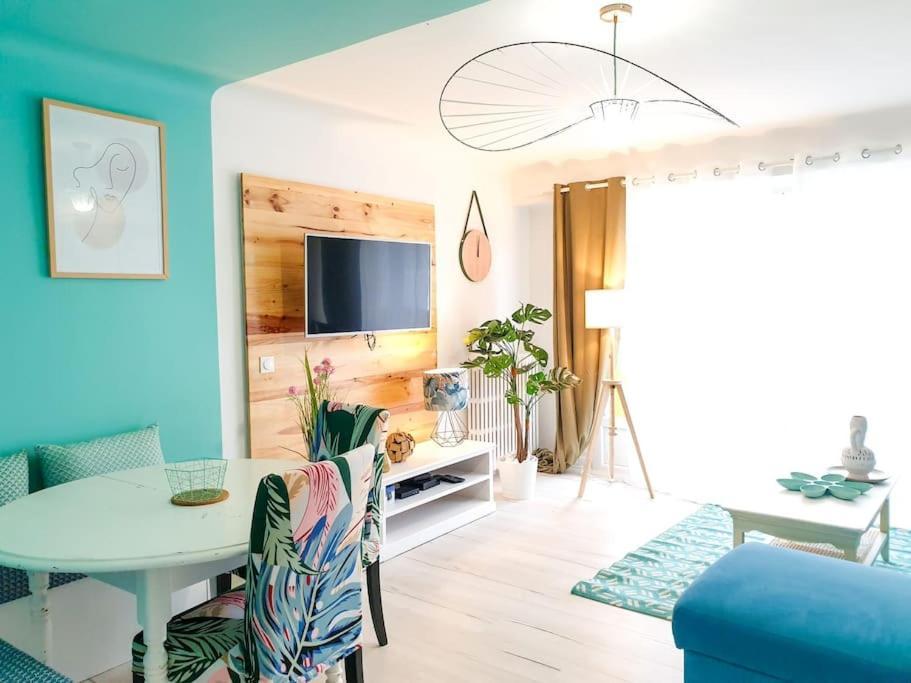 Cosy Summer 2Ch - Parc Expo - 2 Balcons & Stationnement Gratuit بو المظهر الخارجي الصورة